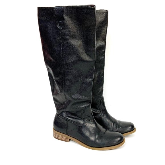 Sole Society Shoes - Sole Society Hawn Black Riding Boots Sz 8.5